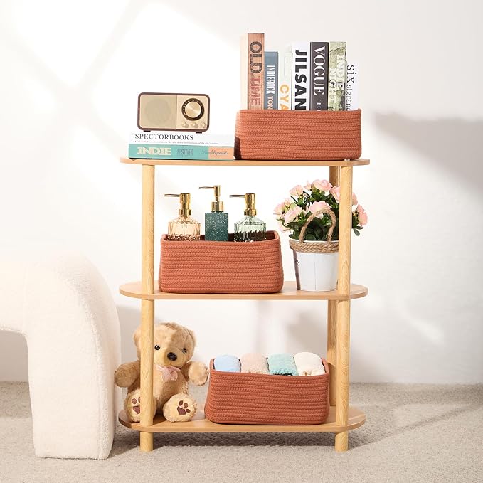 MiniArk Small Storage Baskets for Organizing | Closet Organizer Bins | Shelf - Image 6