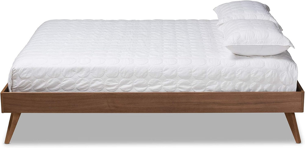 Baxton Studio Bed Frame, Double, Brown