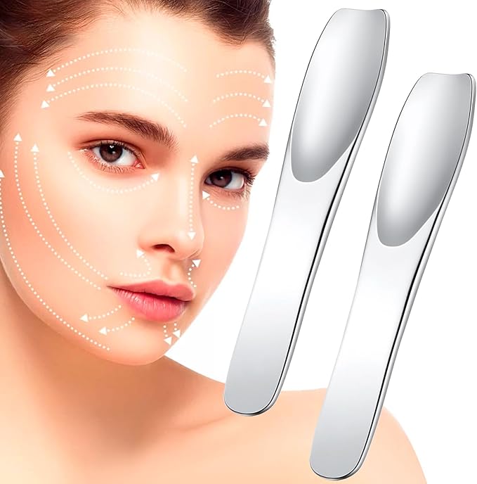 Pndeyo 3pcs Mini Stainless Steel Makeup Spatula, 2.75x0.45in Reusable Cosmetic - Image 7