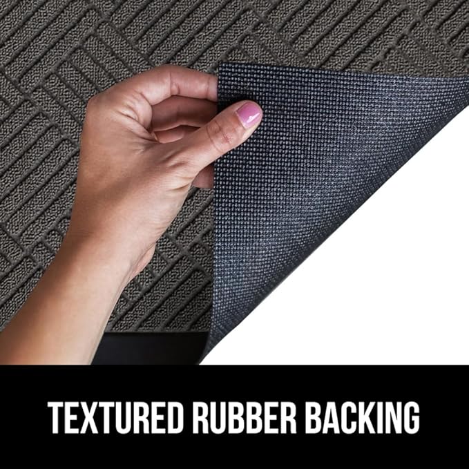 GORILLA GRIP 100% Waterproof All-Season WeatherMAX Doormat 35x23, US Designed - Image 5