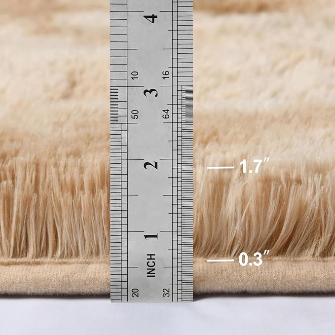 Deerhoo Large Shag Area Rugs 5 x 8, Tie-Dyed Plush Fuzzy Rugs - Image 2