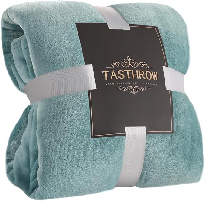 TASTHROW Large Flannel Fleece Throw Blanket, 60×80 Inch by TASTHROW
