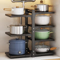 Pot Rack Organizers：CASONNIK 7-Tier Adjustable Heavy Duty Pan Organizer Rack by CASONNIK