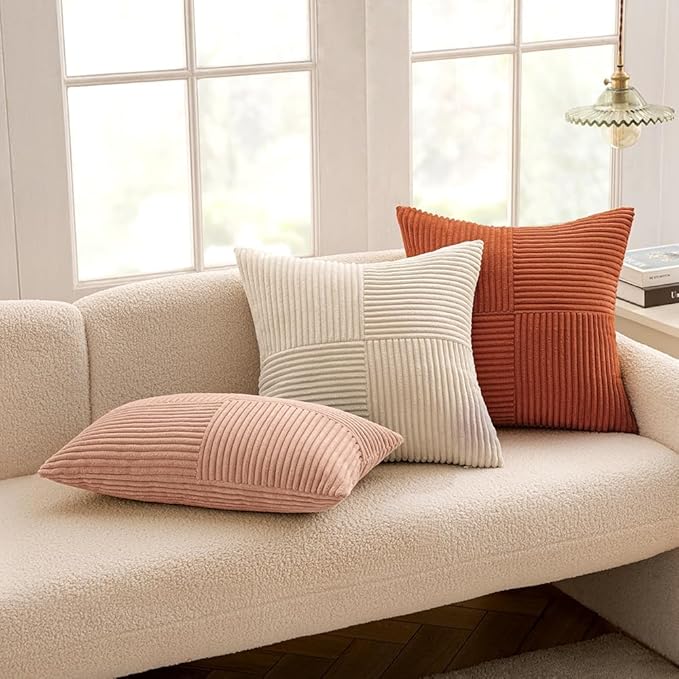 MIULEE Rust Decorative Throw Pillow Covers 18x18 Inch - Image 5