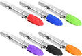 6 Pieces 7 Inch Mini Silicone Tip Tongs Kitchen Serving Tongs Small Metal by Mudder