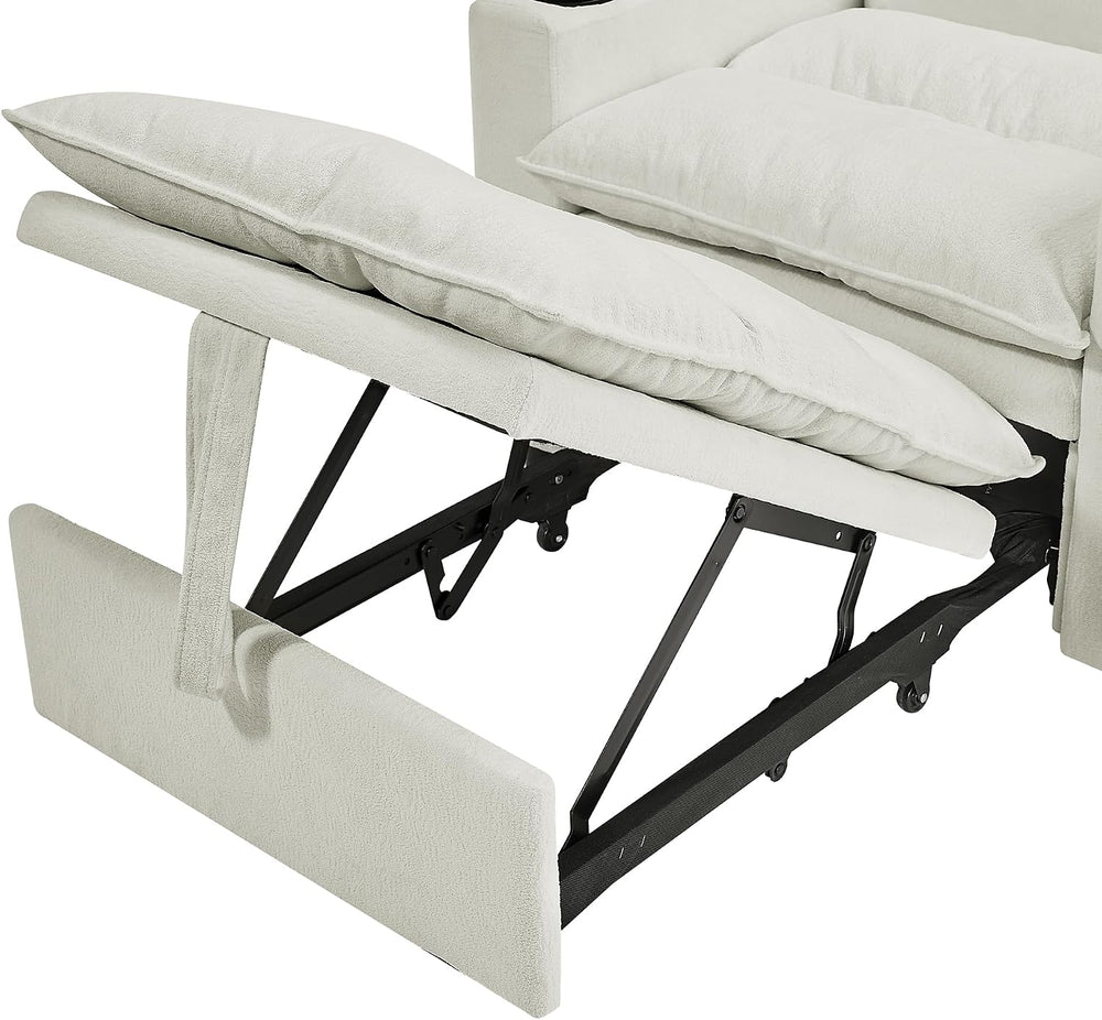 Eafurn 3-in-1 Convertible Sleeper Chair Bed Recliner Daybed w/Adjustable Back...