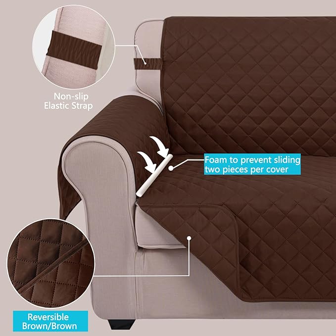 U-NICE HOME 4 Seater Sofa Cover 91 Inch Large Couch Covers - Image 3