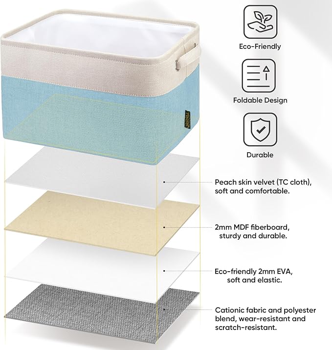 BALEINE 1 Pack Fabric Closet Storage Bins - Image 7
