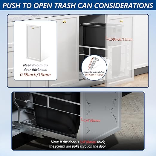 Insputer Pull Out Trash Can Under Cabinet