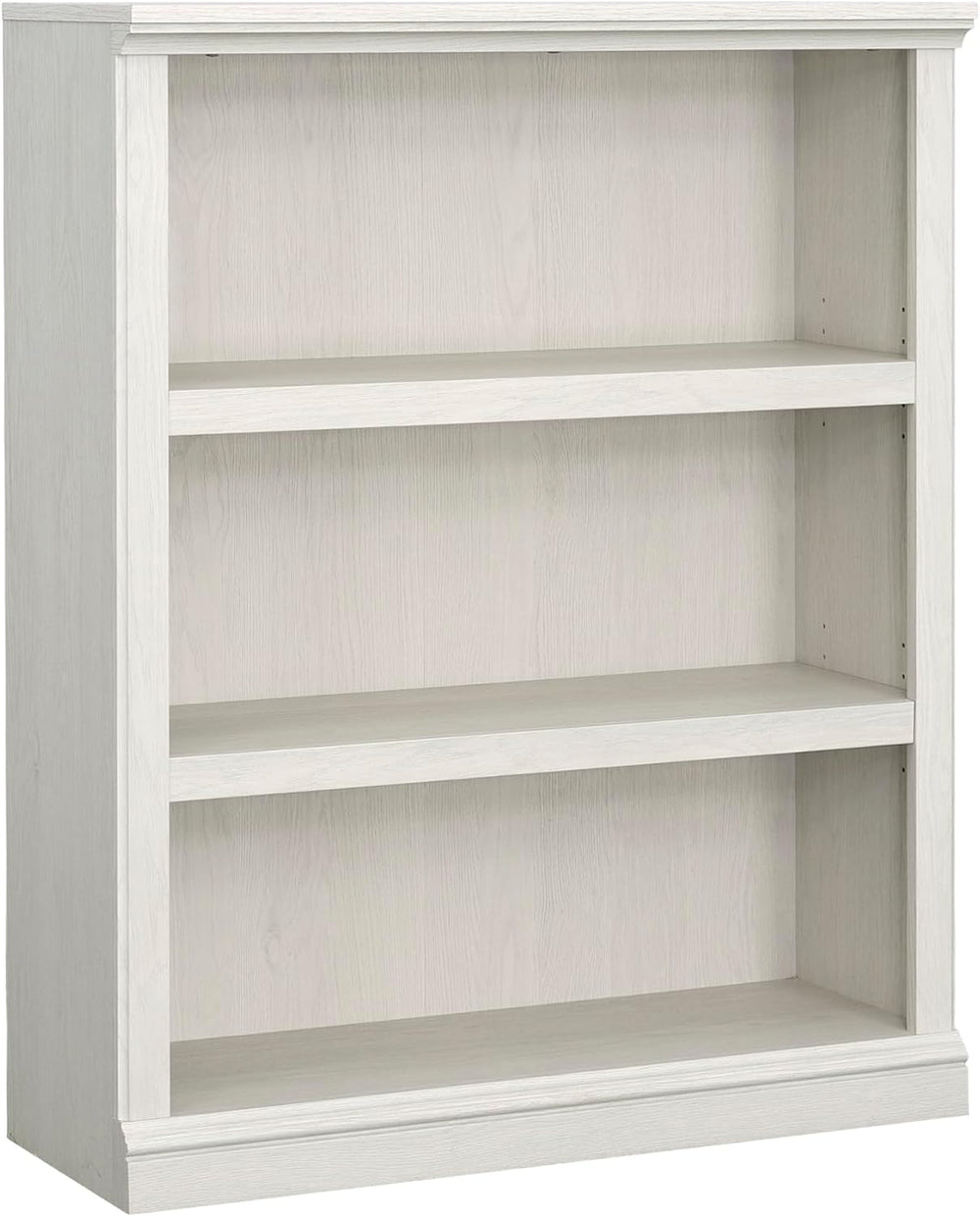 Sauder 3 Tier Book Shelf Wooden Bookcase Multipurpose Bookshelf for Home Offi...