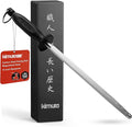 Kimura® Professional Honing Steel, 10 inch Honing Rod, Carbon Steel Knife by Kimura