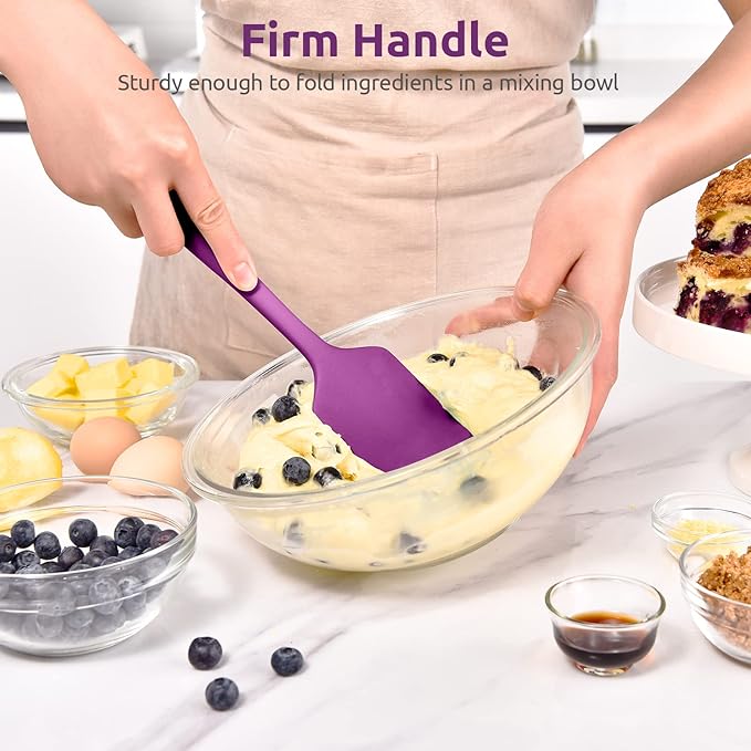 Heat Resistant Silicone Large Spatula: U-Taste 600ºF High Heat Flexible 11.38in - Image 5