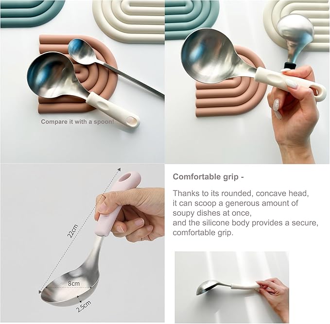Korean Mukbang Spoon, Serving Spoon, 미니 국자, 서빙스푼 전현무 국자 - Image 4