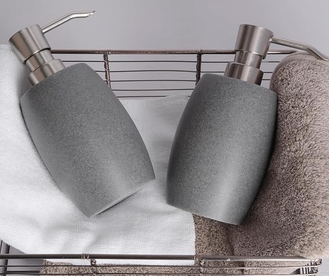 Clasin Home Sandstone Textured Resin Soap Dispenser - Image 4