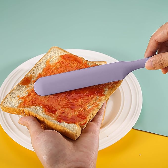 3Pcs Silicone Jar Spatula Long Handle Kitchen Spatulas - Image 3