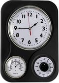 Lily's Home - 9.5 Inch x 12.5 Inch - Retro Kitchen Wall Clock, Vintage Wall by LilysHome