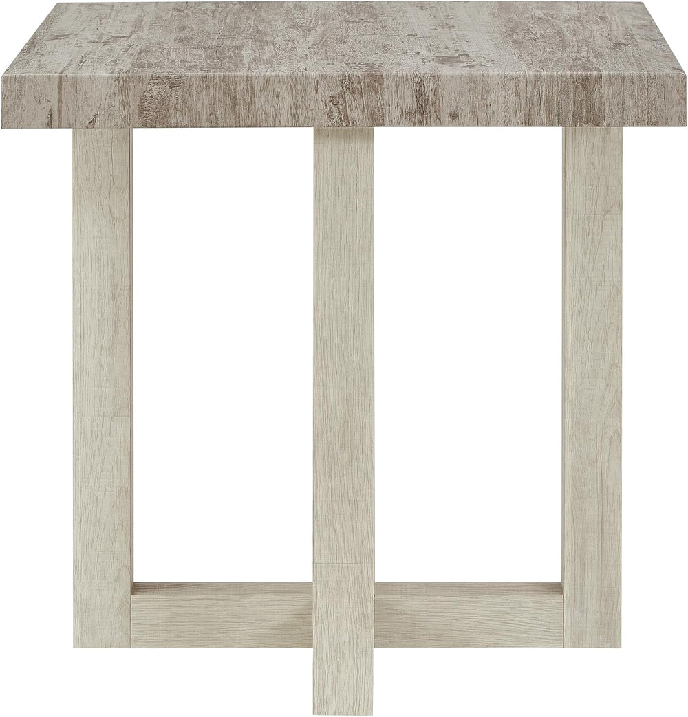 Roundhill Furniture Luno 3-Piece Coffee Table Set, Coffee Table and Two End T...