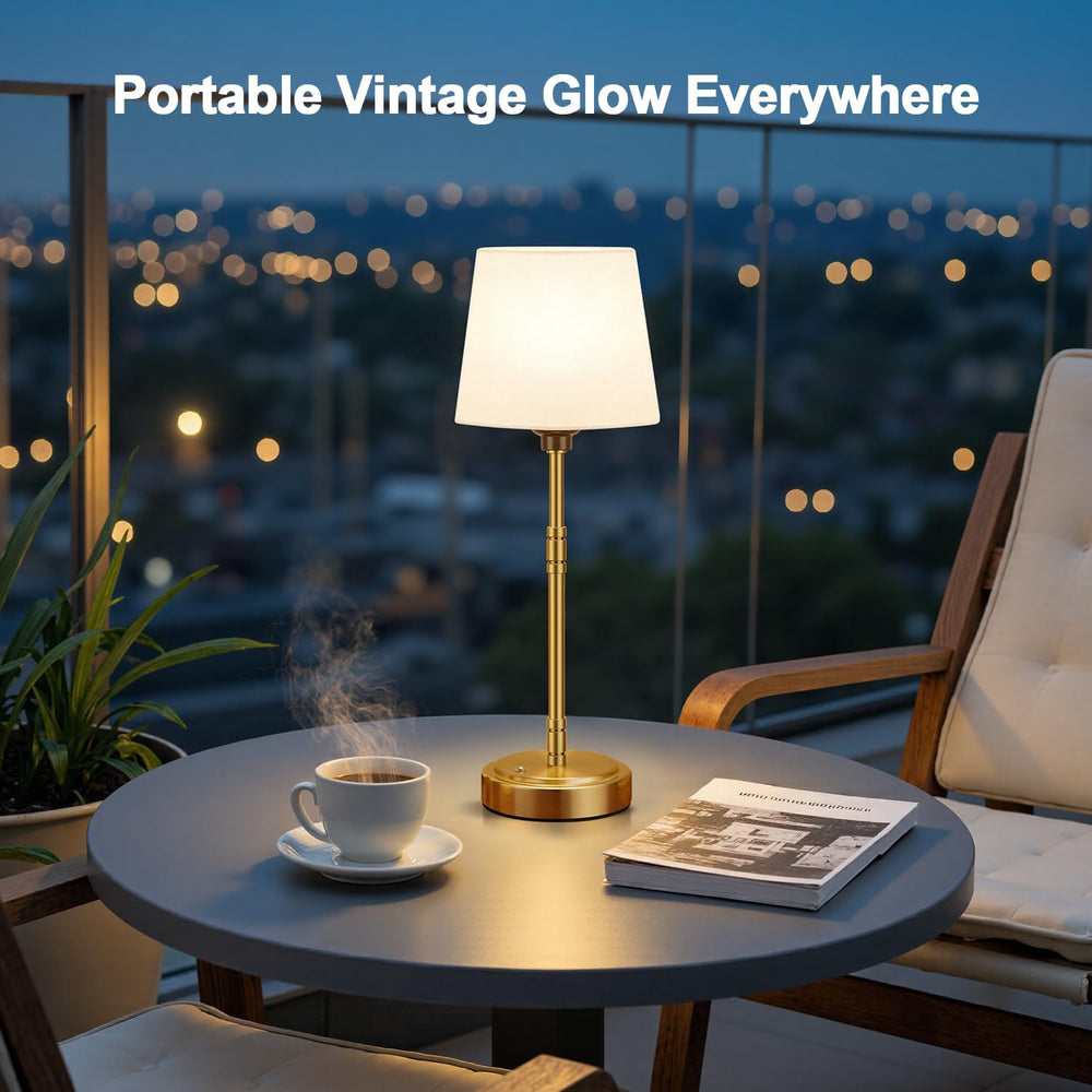 Cordless Table Lamps Set of 2 – Battery Operated Lamp with 7500mAh Rechargeab...