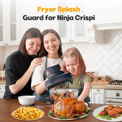 2 PCS Silicon Splatter Shield for Ninja Crispi Air Fryer Heat-Resistant Splash - Image 2