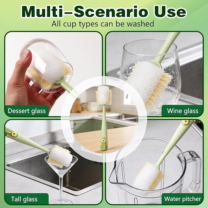 5 in 1 Bottle Cleaning Brush Set, 2026 Multifunctional Lid Brush Cleaning Tool - Image 7