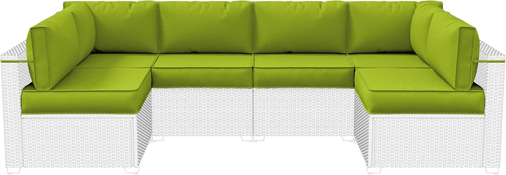 14-Piece Outdoor Cushions for Patio Furniture,Water-Resistant Sofa Cushion