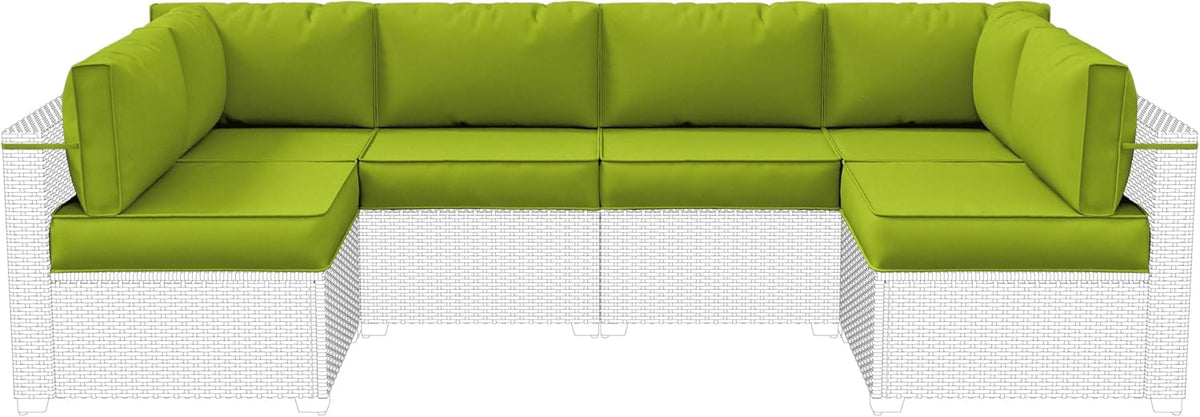 14-Piece Outdoor Cushions for Patio Furniture,Water-Resistant Sofa Cushion