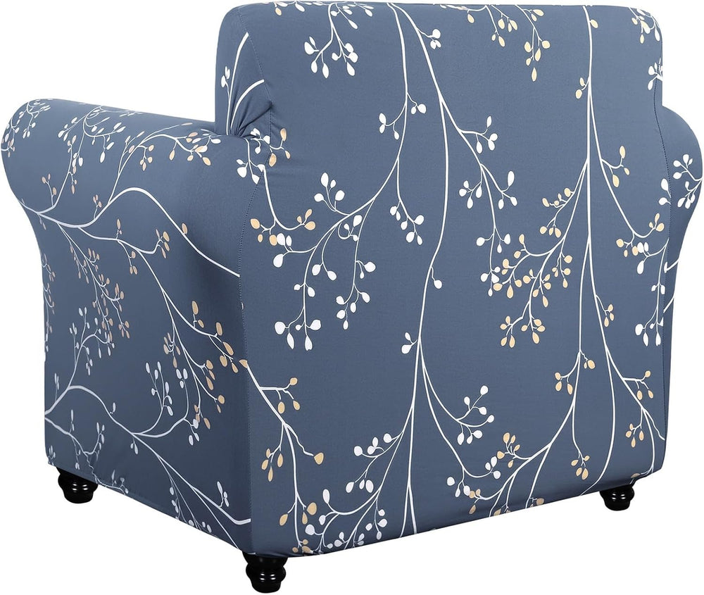 SearchI Stretch Sofa Cover Printed Couch Covers, Floral Pattern 2 Piece Armch...