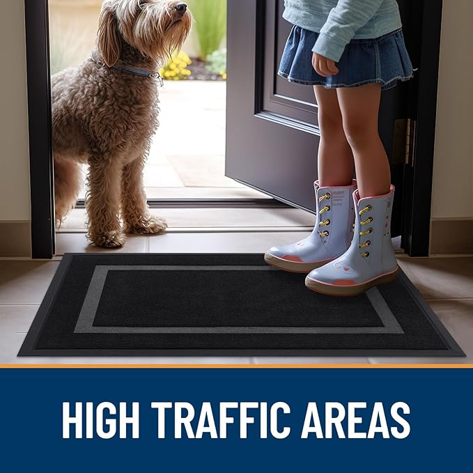 OLANLY Front Door Mat Indoor Outdoor Entrance, Waterproof All-Season, - Image 8