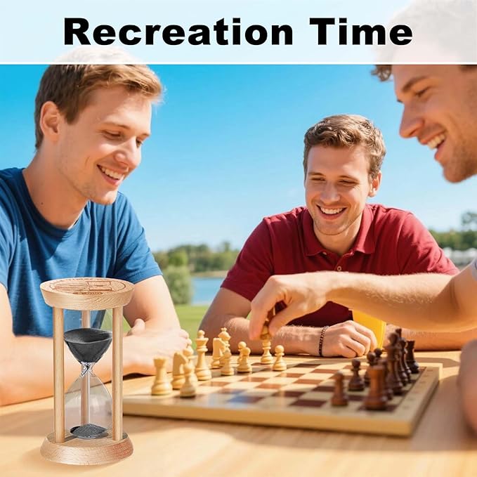 2 Minute Hourglass, 2 Min Wooden Sand Timer, Wood Sand Watch, Two Minute Mini - Image 6