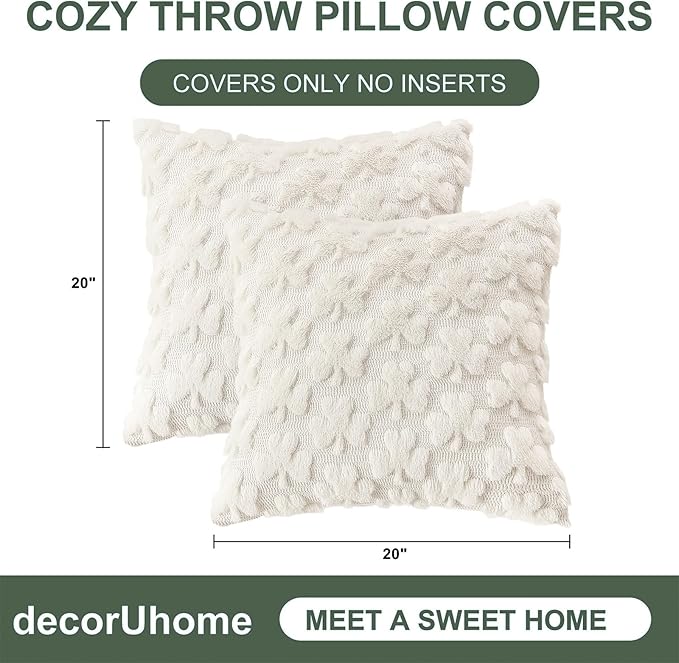 decorUhome St. Patrick’s Day Shamrock Pillow Covers 20x20 Inch Set of 2 - Image 9