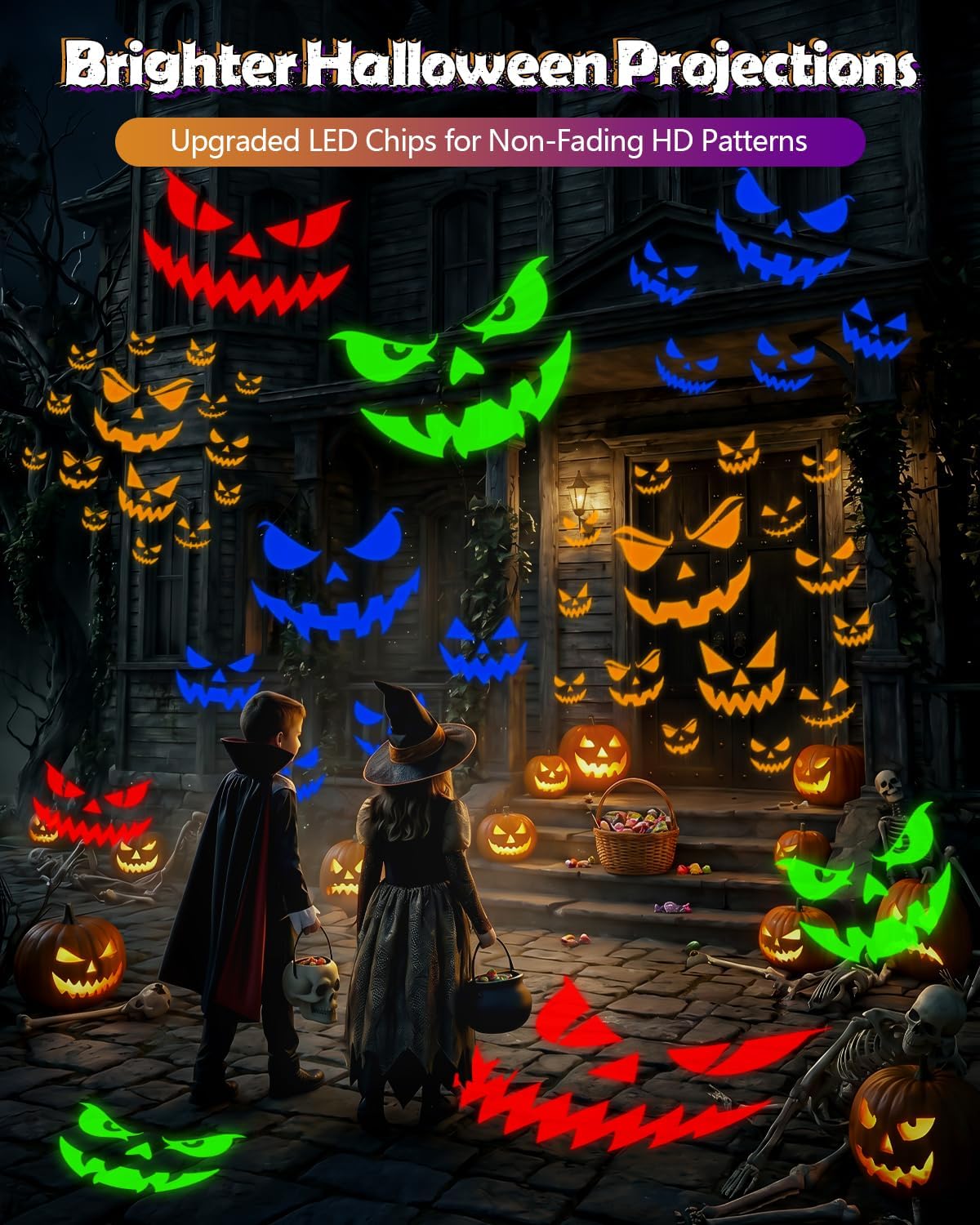 Ultra Bright Halloween Projector Lights Outdoor, Moving Eye Projection