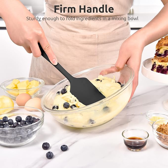 Heat Resistant Silicone Large Spatula: U-Taste 600ºF High Heat Flexible 11.38in - Image 5