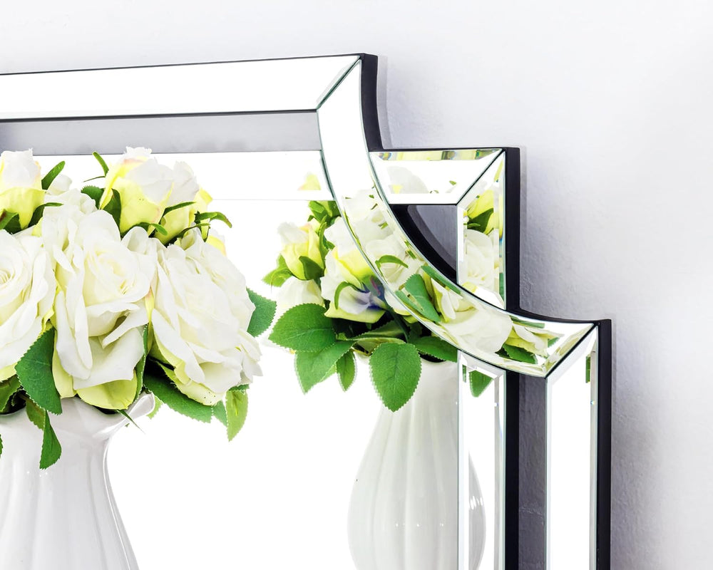 Chende 36" x 24" Rectangular Modern Decorative Wall Mirror with Bev...