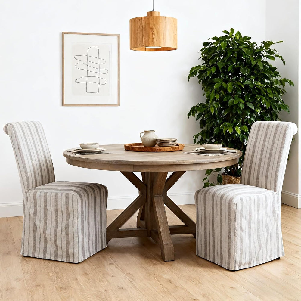 chairus Slipcovered Parsons Dining Chairs Set of 2, Upholstered Dining Room C...
