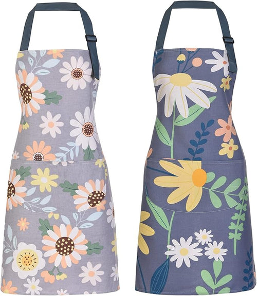 2 Pack Floral Apron for Women by ARBINSON