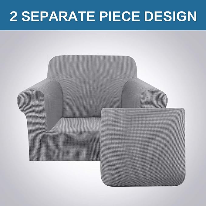 H.VERSAILTEX 2-Pieces Armchair Cover Chair Slipcovers - Image 3
