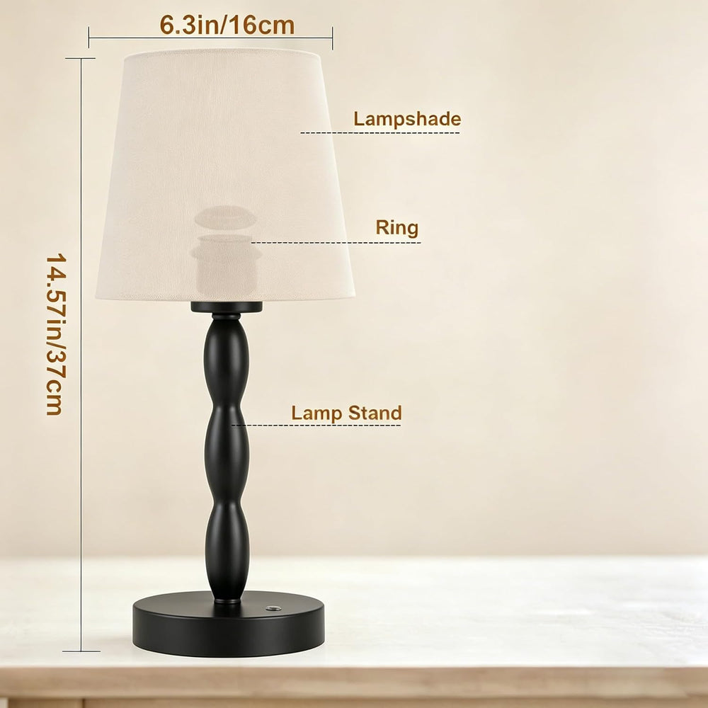 Rechargeable Cordless Table Lamp,Dimmable Battery Powered Touch Desk Lamp