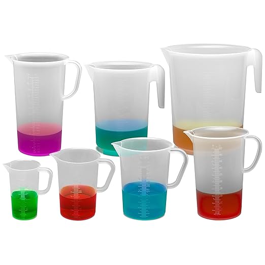 SP Bel-Art Tall Form 1000ml Polypropylene Graduated Pitcher, Chemical-Resistant - Image 2