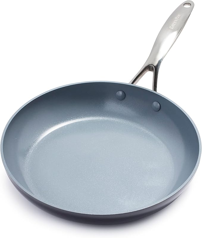 GreenPan Valencia Pro Ceramic Nonstick 12” Frying Pan Skillet, Hard Anodized by GreenPan