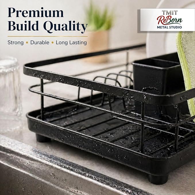 Metal Dish Drying Rack for Kitchen Counter, Sink Organizer