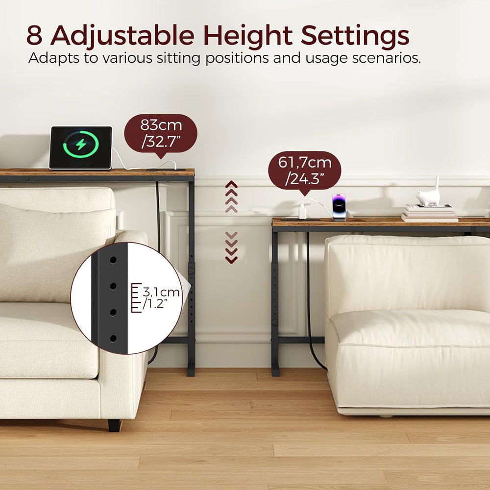 MAHANCRIS 78.7" Console Table with Adjustable Height(24.3"-32.7&quo...