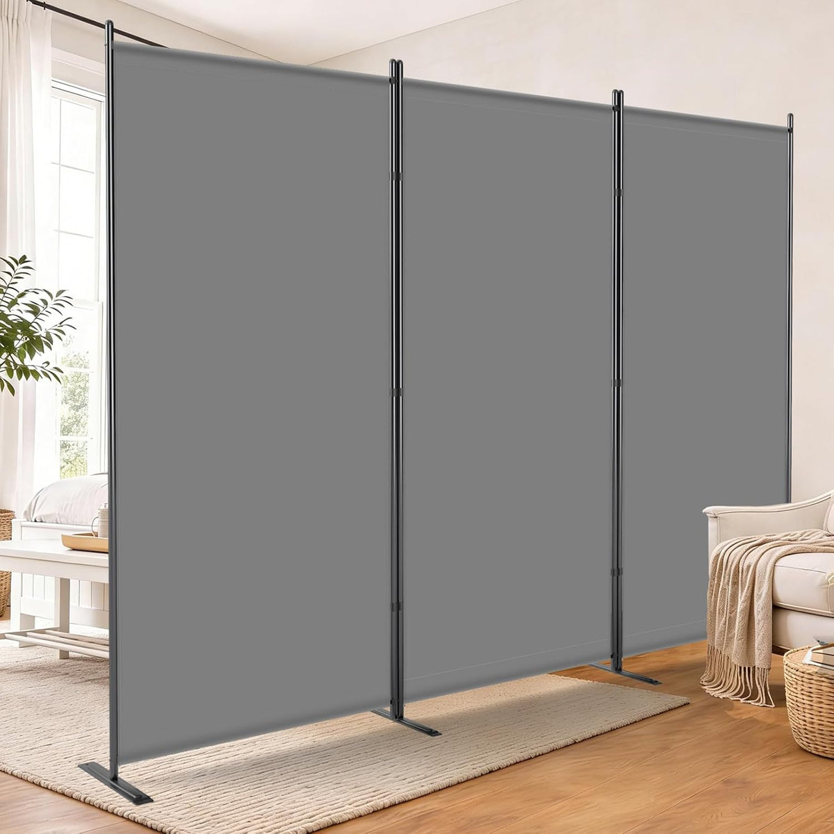 aktop 3 panel room divider, 103" w x, main product view