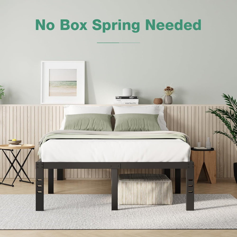 Novilla Queen Bed Frame, 14 Inch Metal Platform Bed Frame Queen Size with Sto...