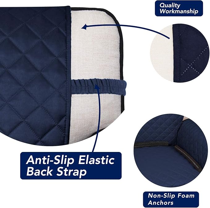 PureFit Reversible Quilted Sofa Cover, Water Resistant Medium Slipcover - Image 3