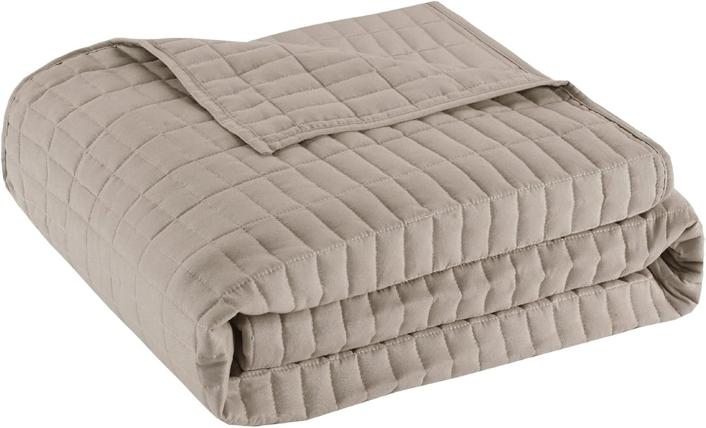 Comfort Spaces Kienna Daybed Cover Set 5 Piece with Bedskirt, 75 x 39 Taupe
