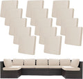 14 Pcs Stretch Patio Cushion Covers, Outdoor Couch Covers Replacement, Outdoor by BIETYONE
