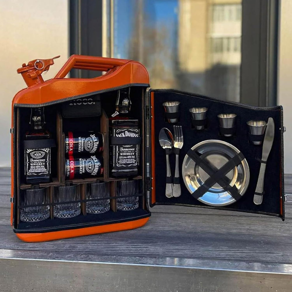 Mini Christmas Can Bar, 20L Christmas Jerry Can Bar with Sturdy Structure, Be...