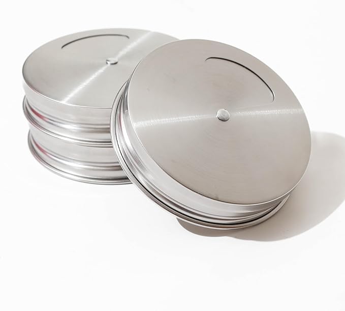 Mason Jar Shaker Lids Stainless Steel – Adjustable Spice & Seasoning Dispenser - Image 7