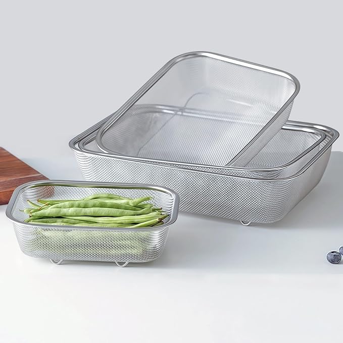 18/8 Stainless Steel Fine Mesh Strainer Basket by DOPMEPLifeHouse