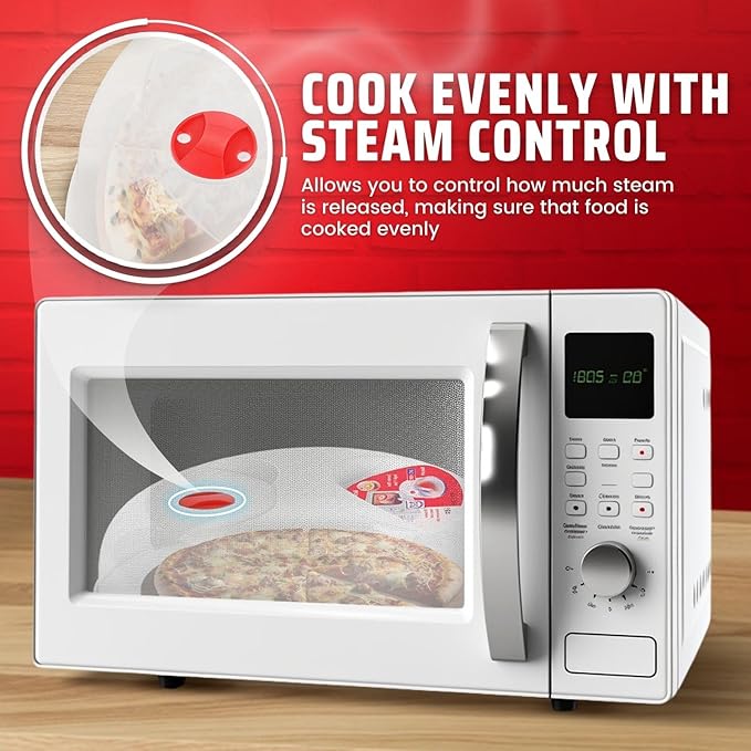 Flexzion 2 Pack 10 Inch Small Microwave Splatter Cover - Image 5